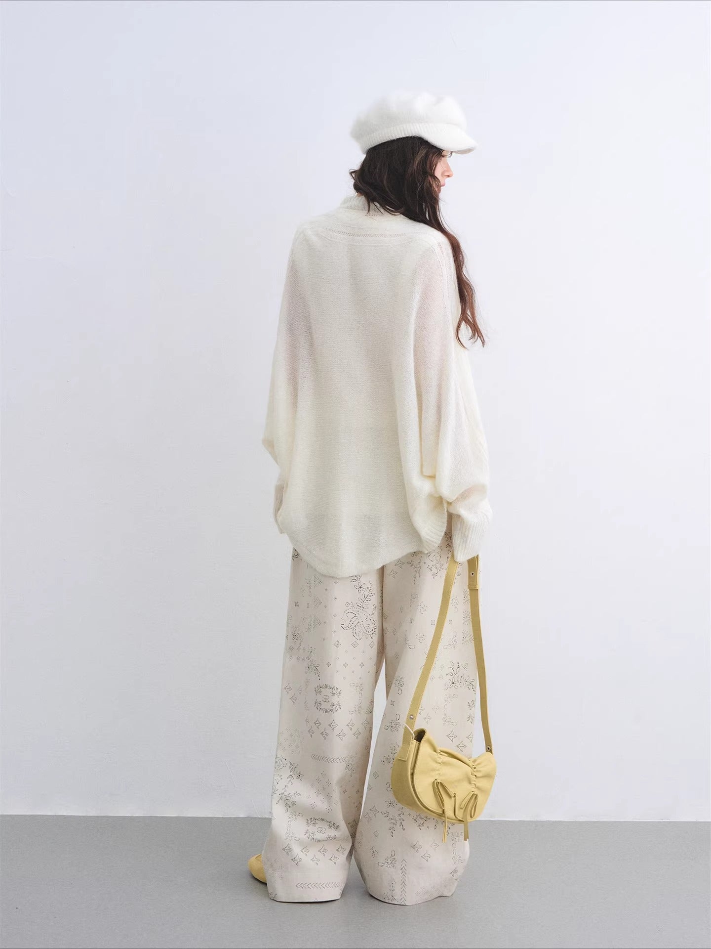 Paisley Curved Wide Pants