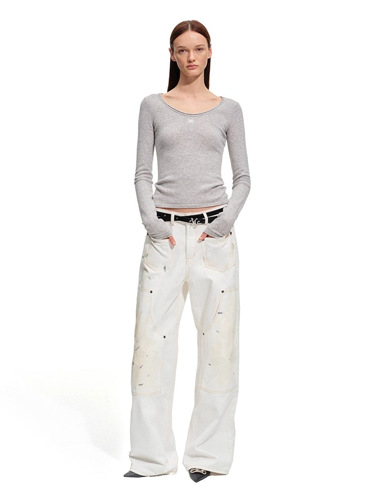 Polar Contour Leather Belt