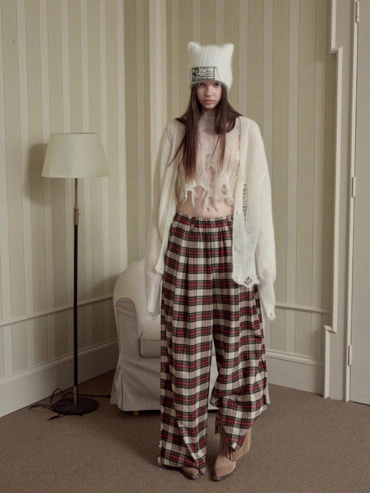 Mohair Star Cutout Cardigan