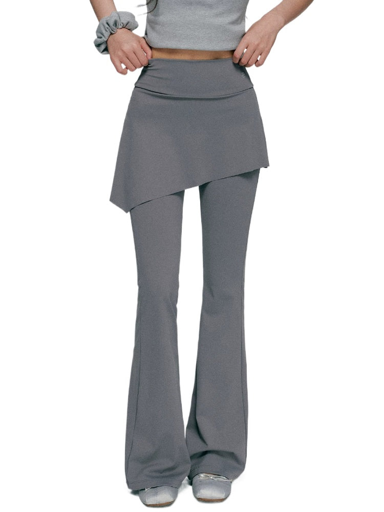 Layered Flare Yoga Pants