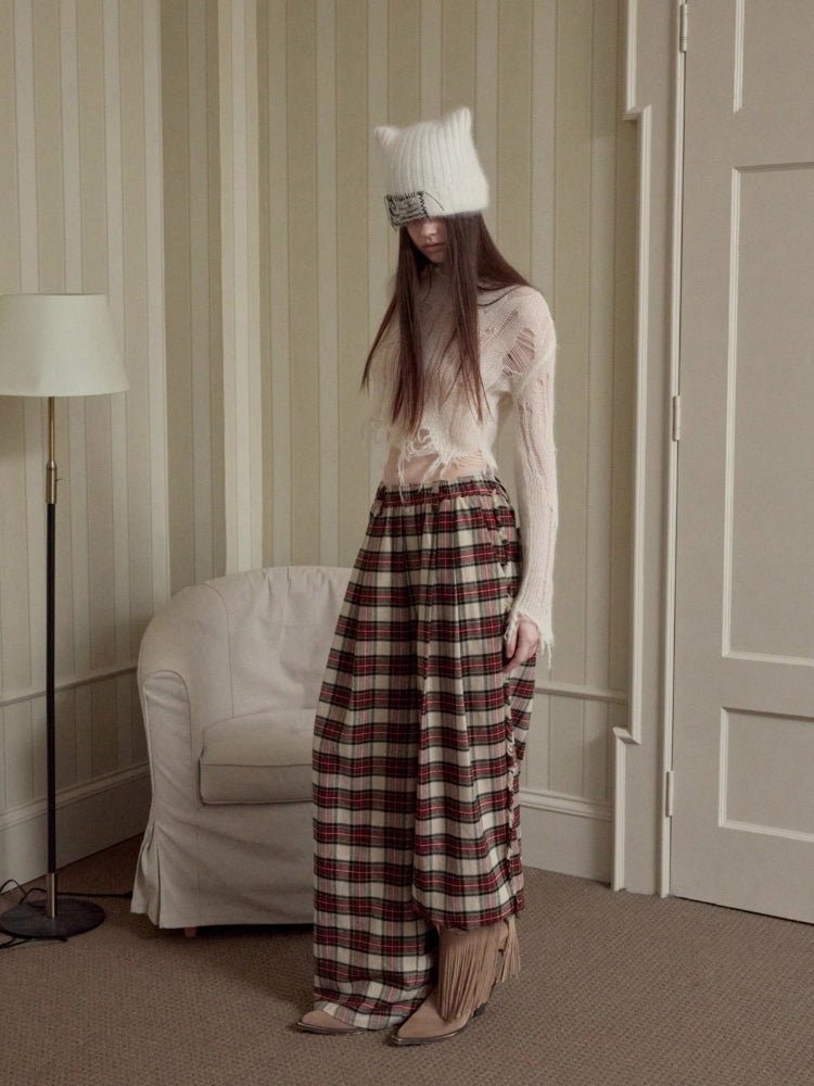 Mohair Distressed Cutout Sweater