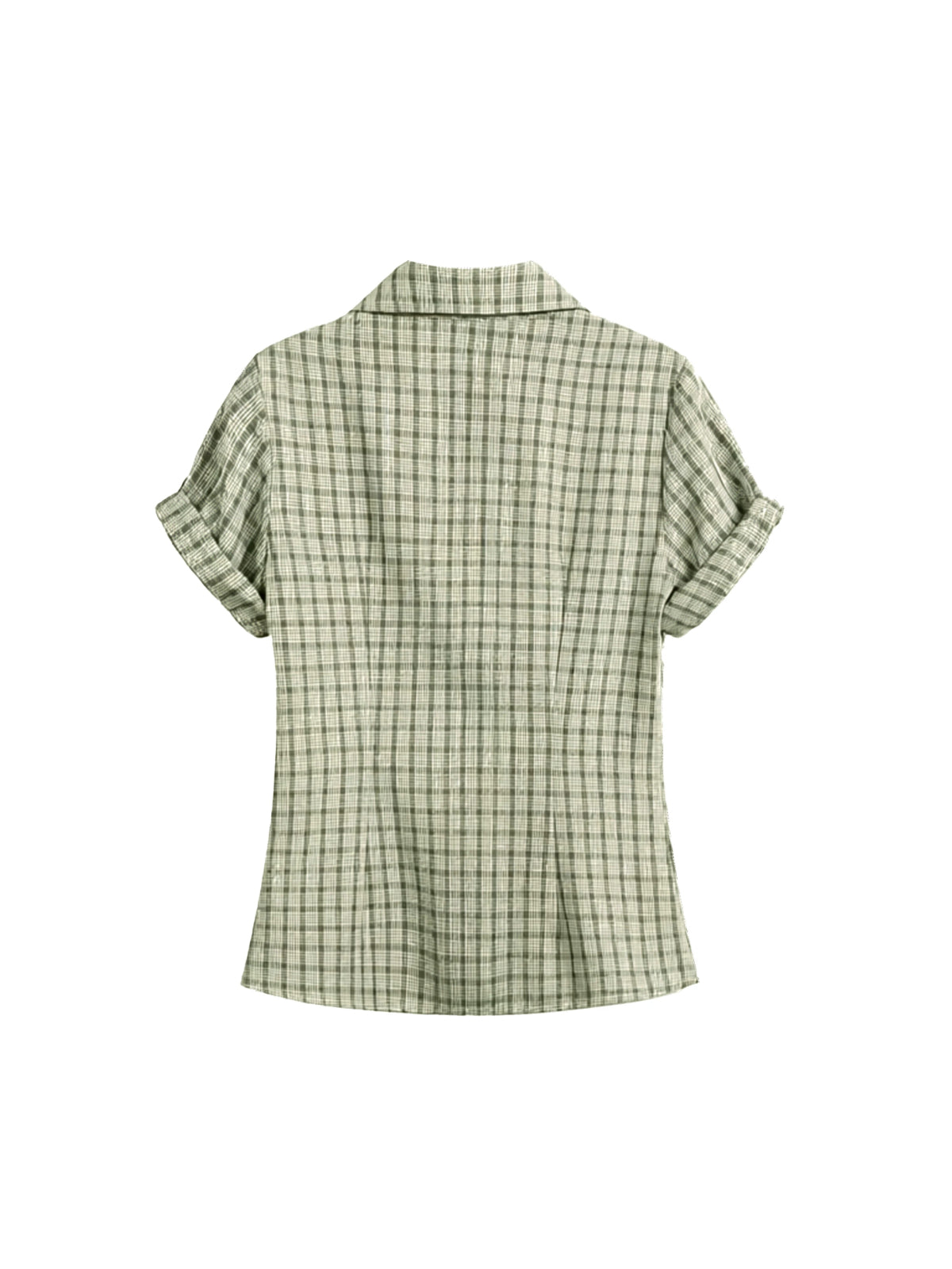 Plaid Slim Short Sleeve Shirt