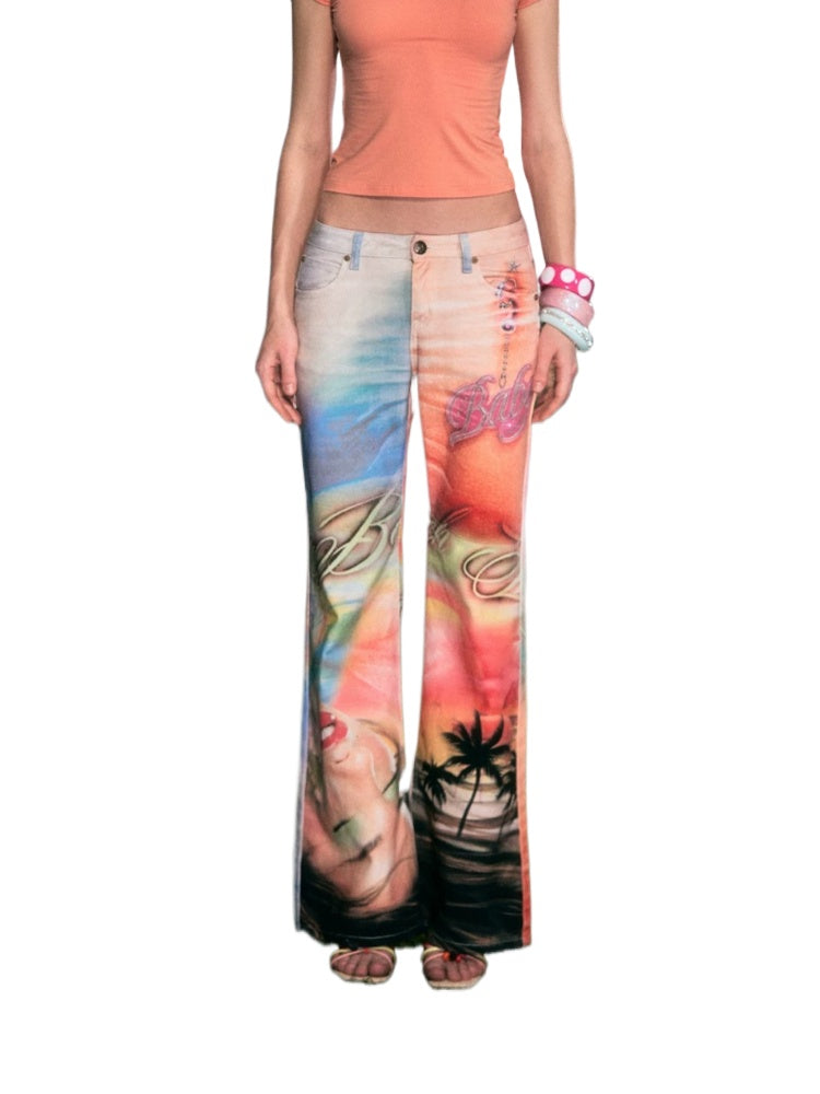 Gradient Flare Jeans
