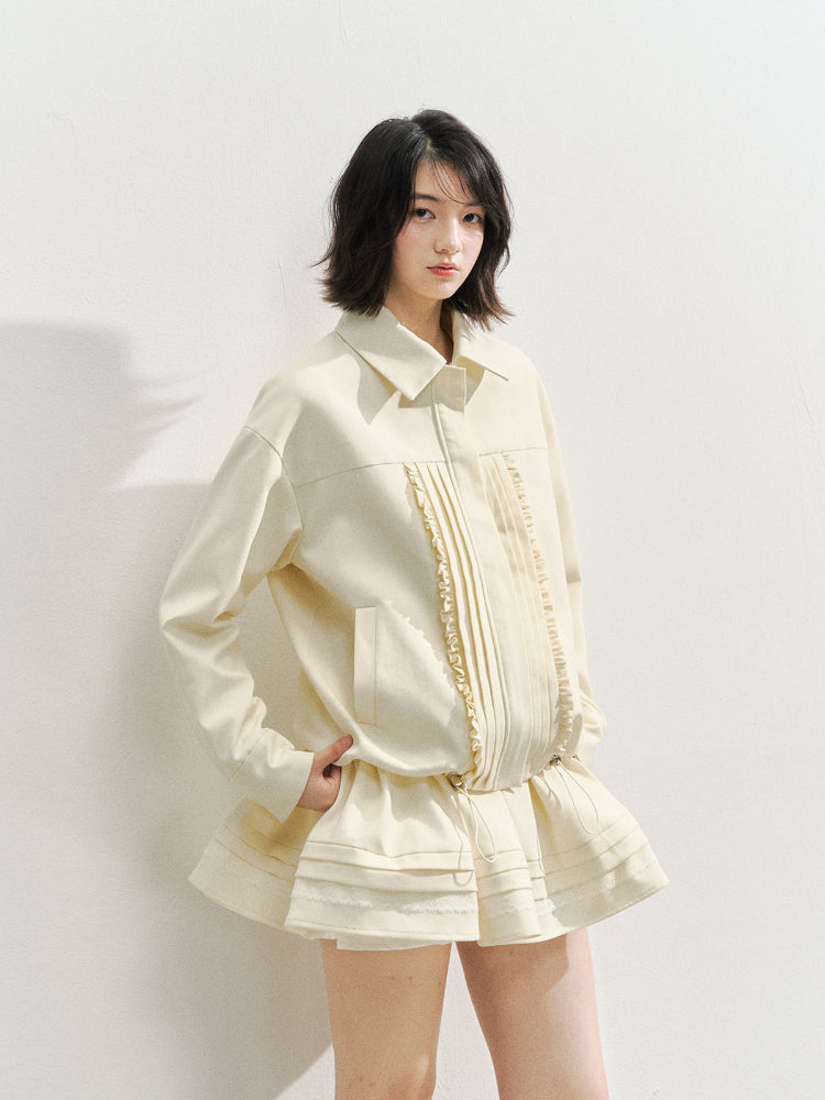 Romantic Order Wool Jackets & Skirt Set