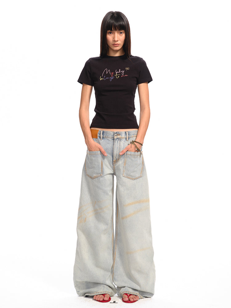 Washed Reversed - Pocket Jeans