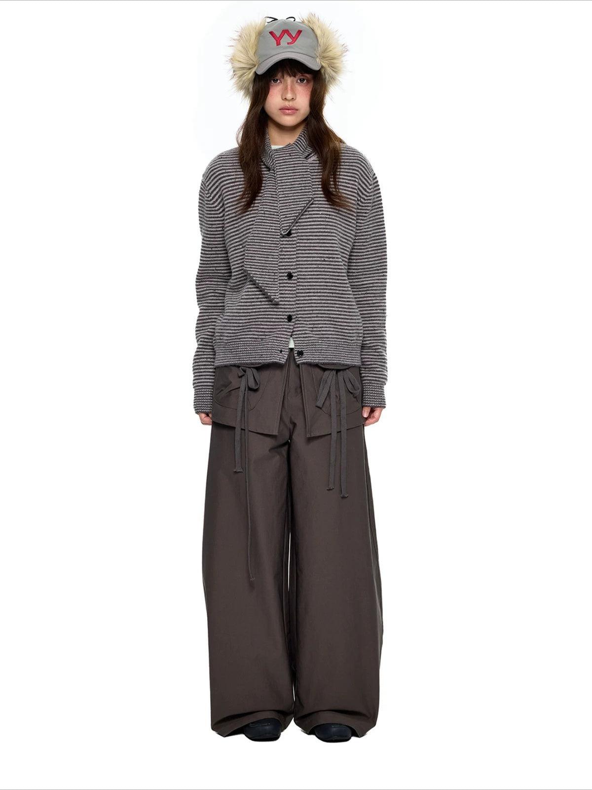 Drawstring Wide Leg Pants