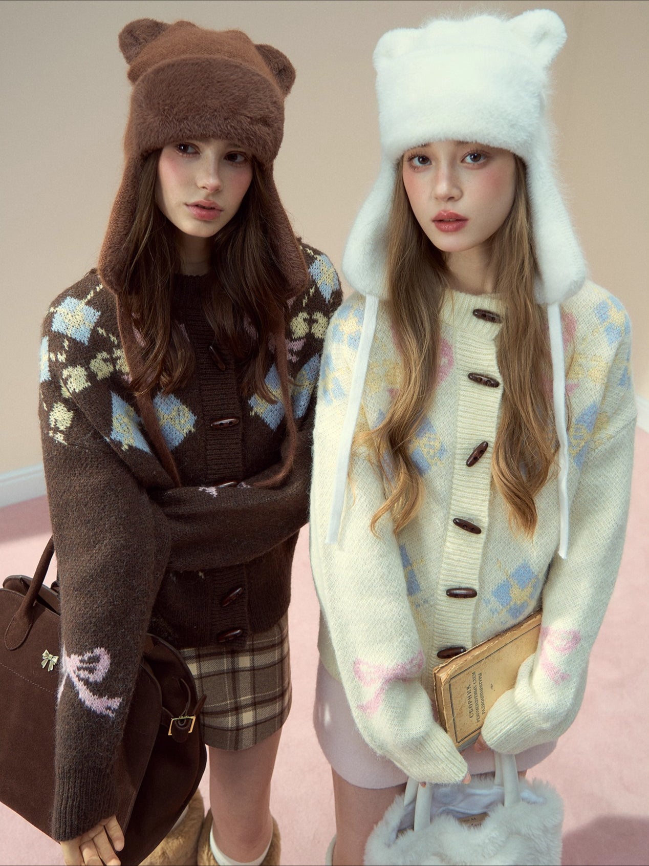 "My Little Bear" Rabbit Hair Hat