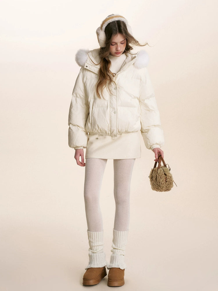 Detachable Fur Down Jacket