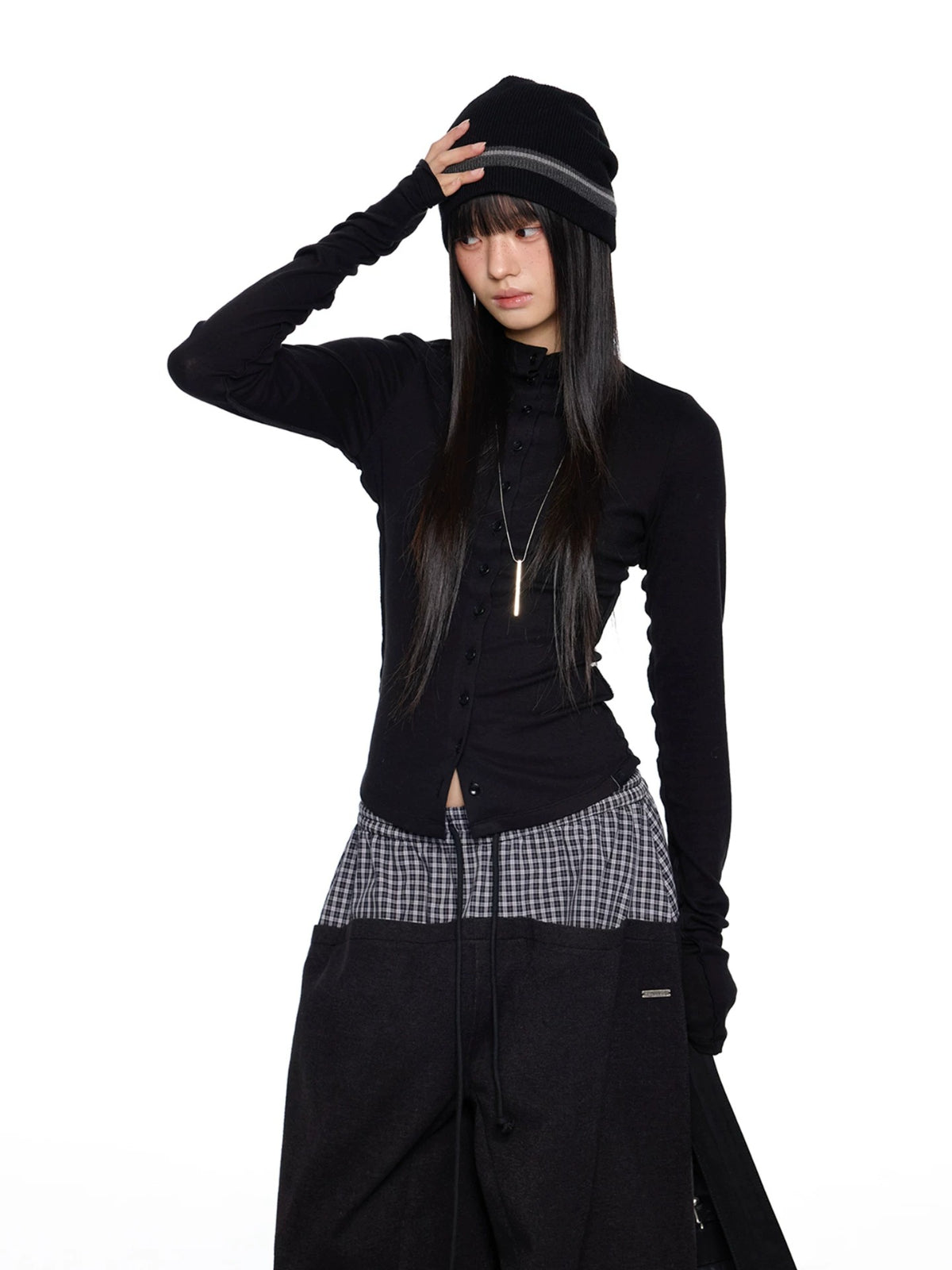 Lightweight Ruched Long Sleeve Top