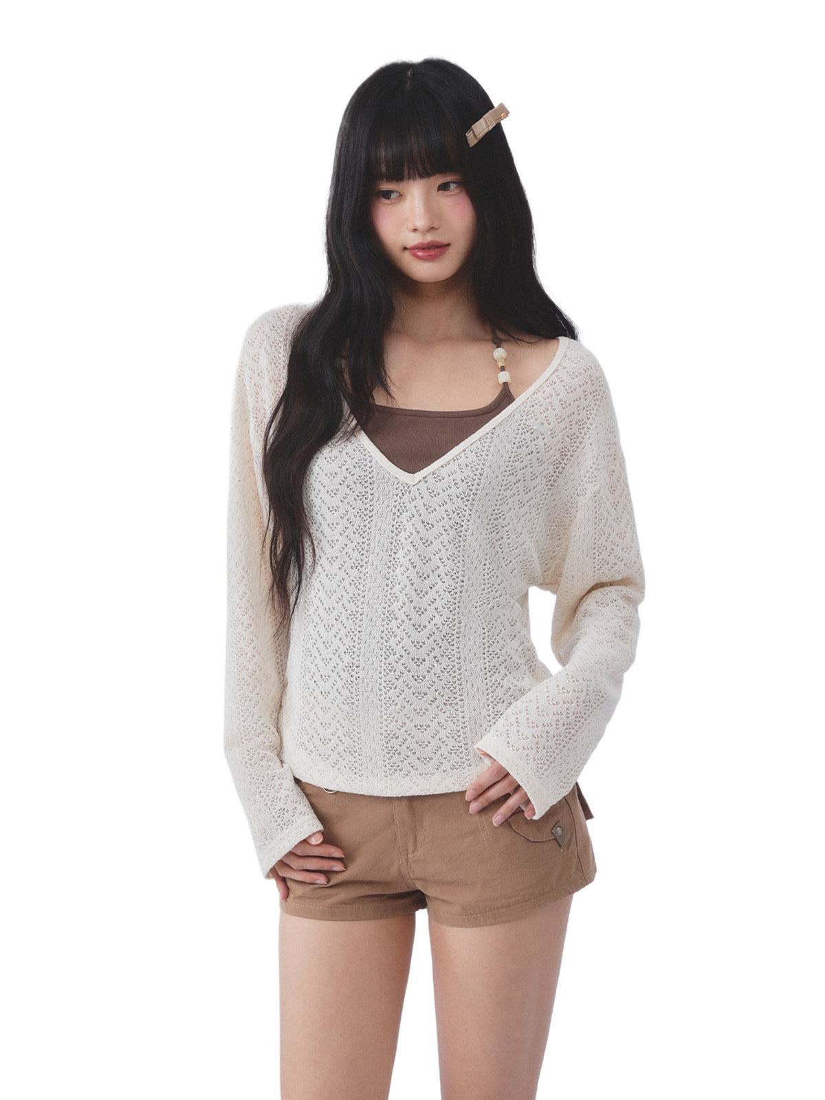 Beaded Cami Knit Set