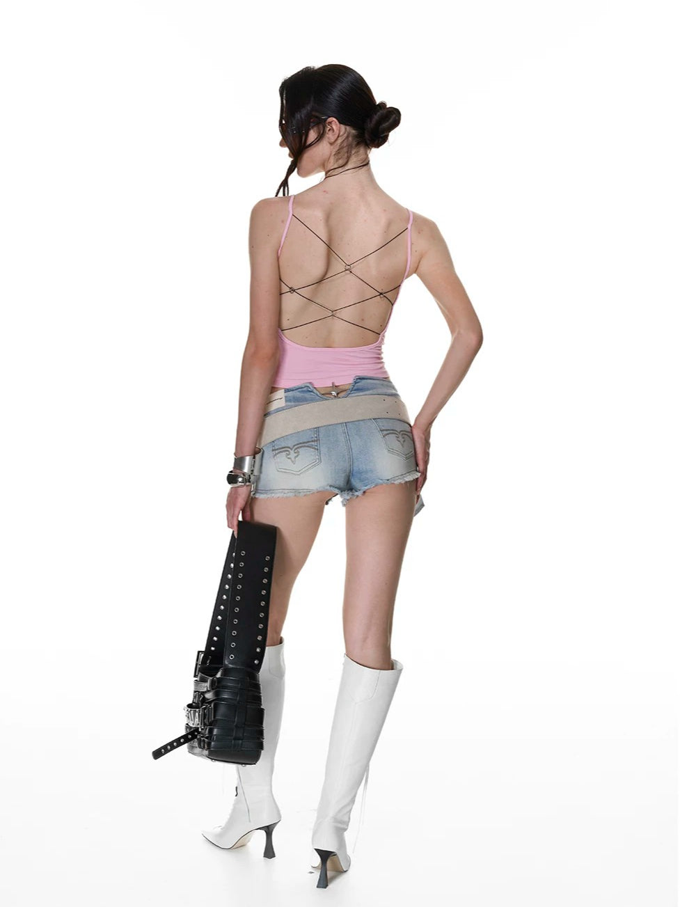 Backless Cross-Strap Cami Top
