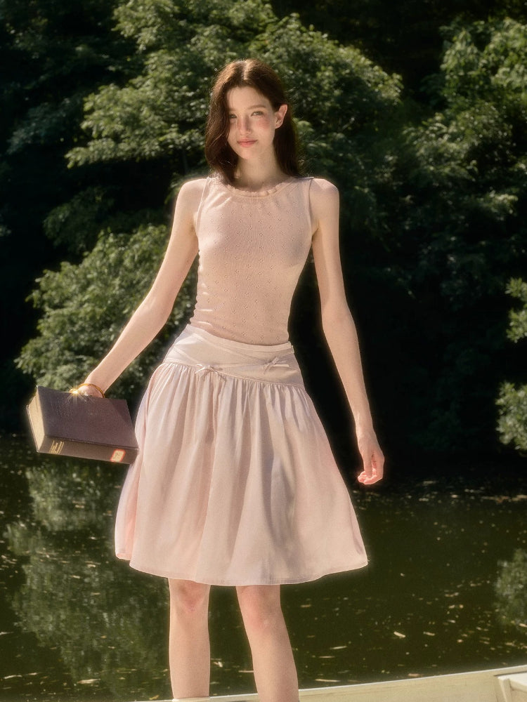 Floral Satin Skirt