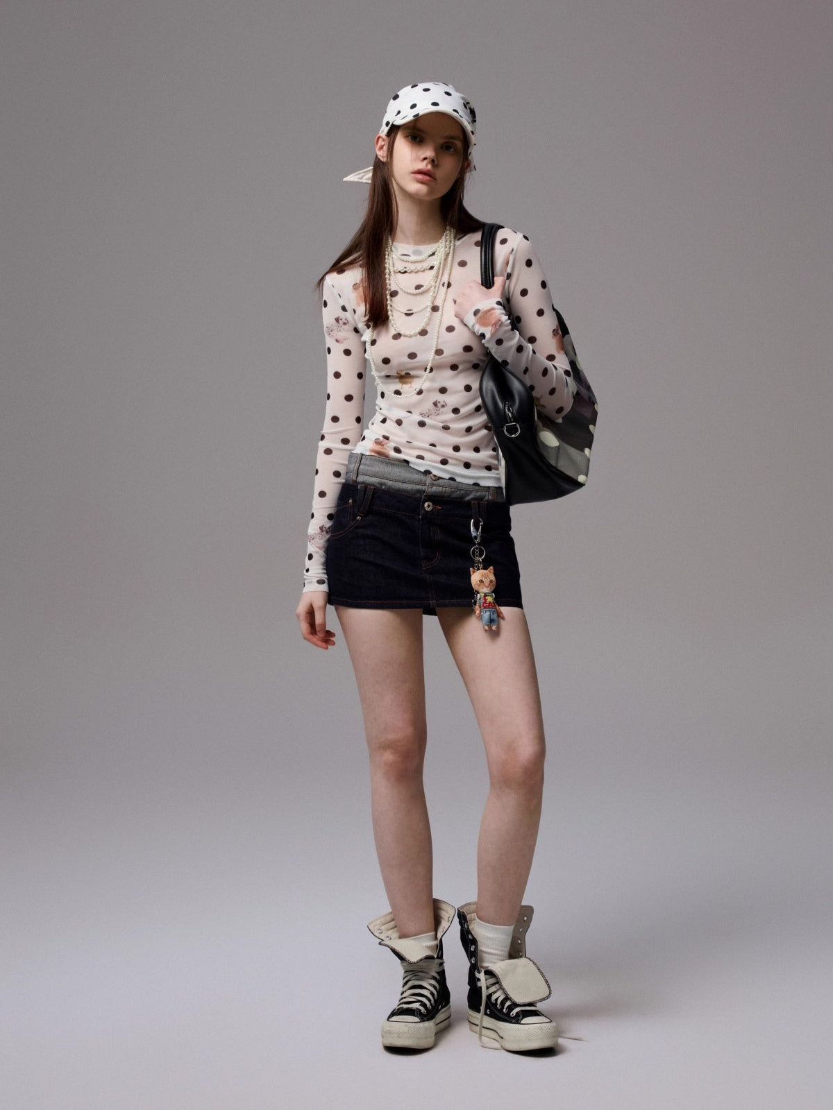 Polka Dot Print Blouse