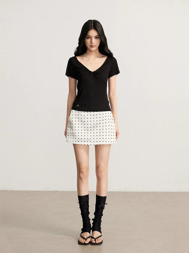 Lace Polka Dot Skirt