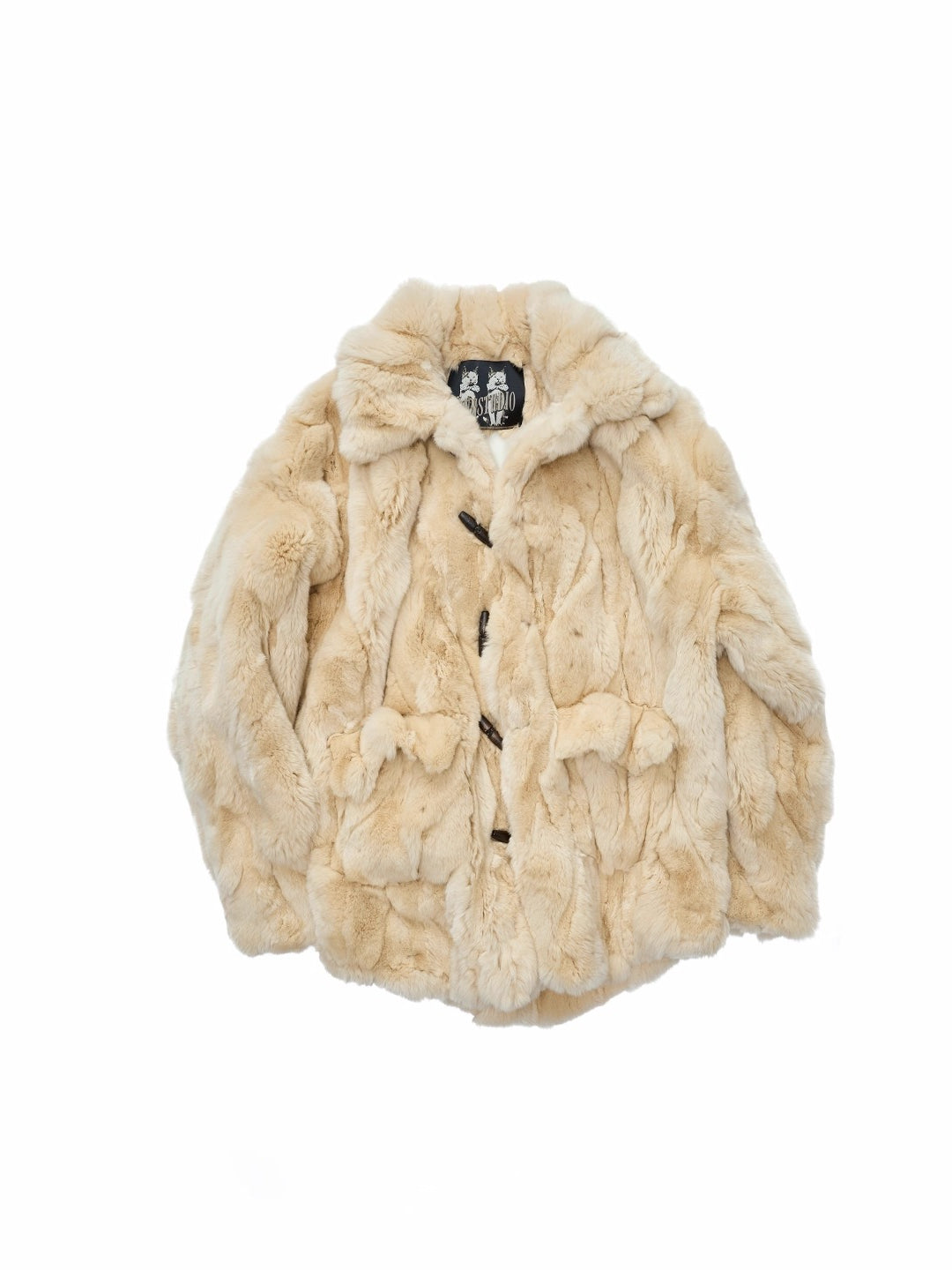 Rex Rabbit Patchwork Fur Jacket