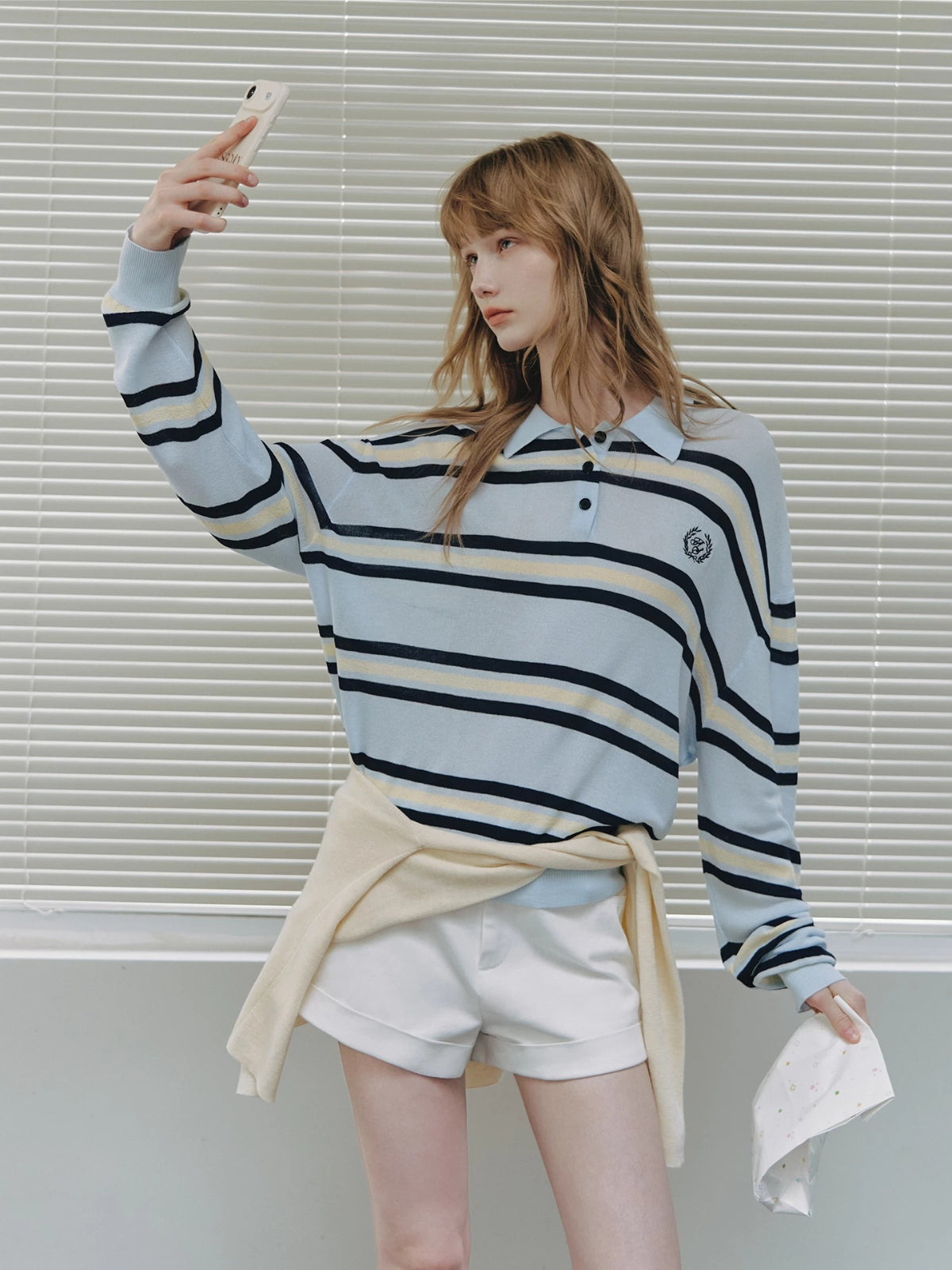 Striped Polo Top Set