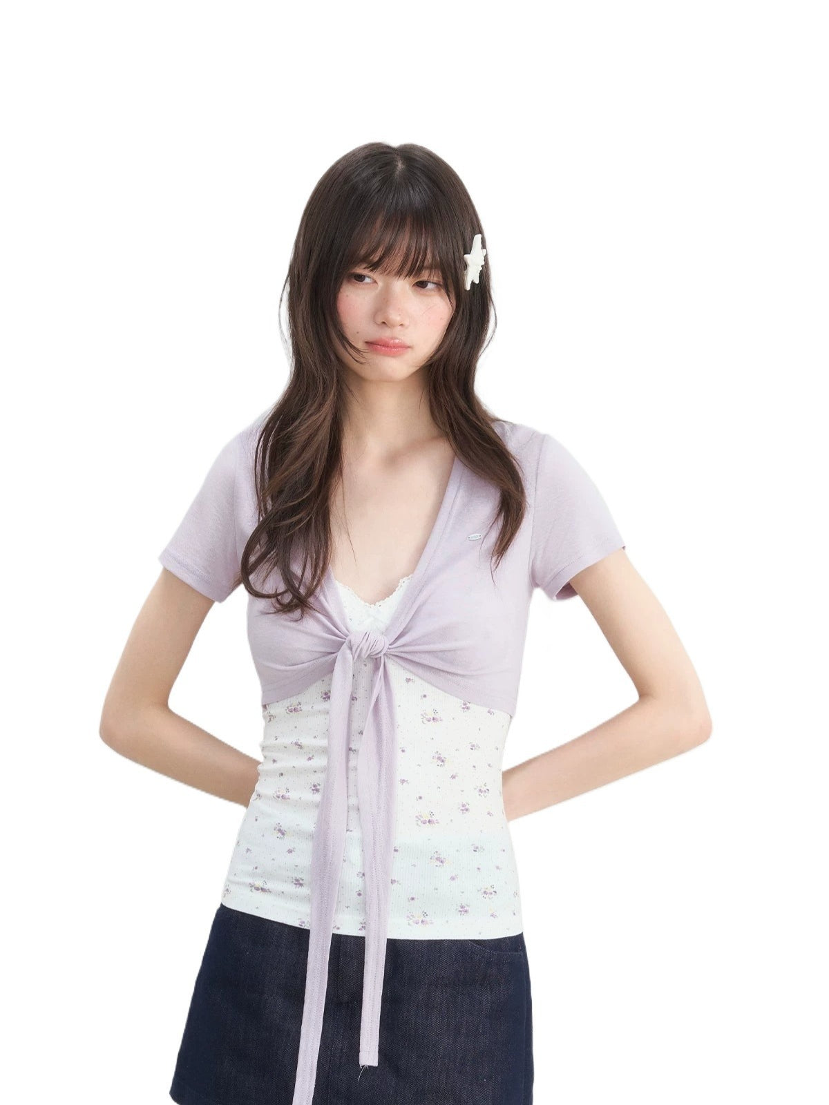 Floral Cardigan Cami Set