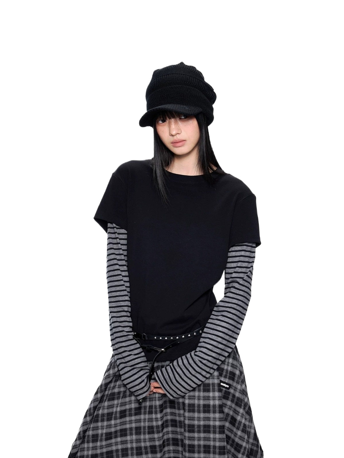Faux Layered Stripe Tee