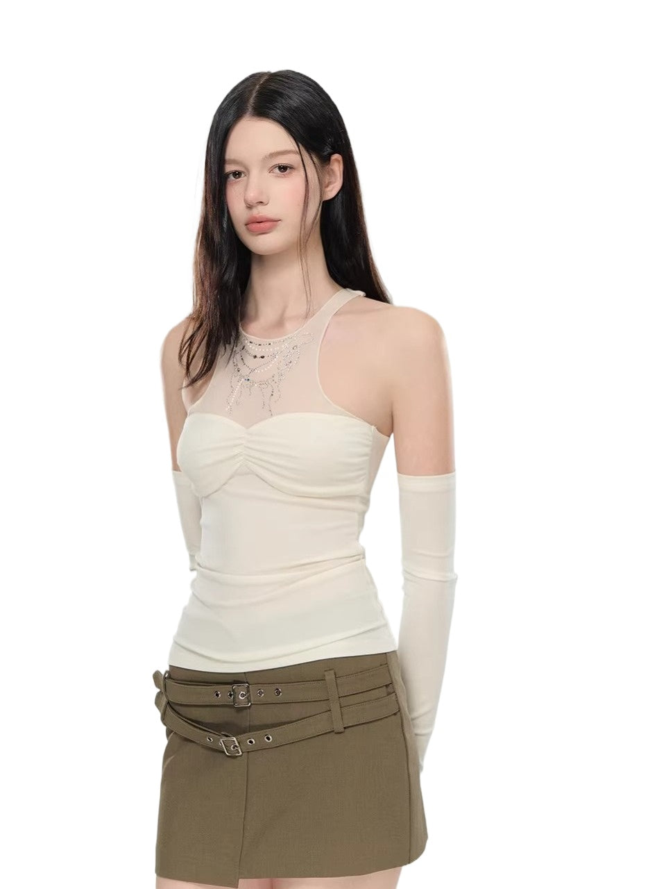 Mesh Layered Top