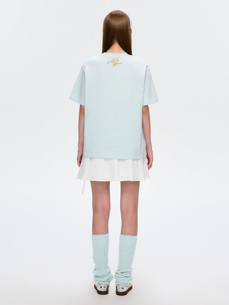 Doll Collection Illustration Cotton T-Shirt