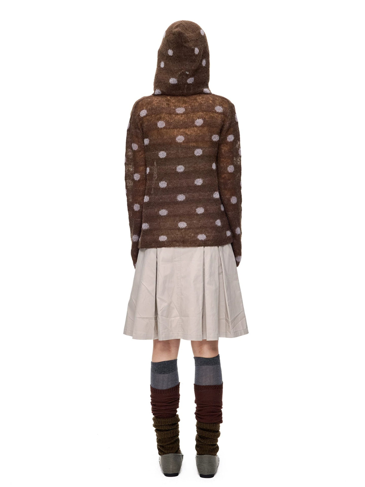 Polka Dot Mohair Hoodies