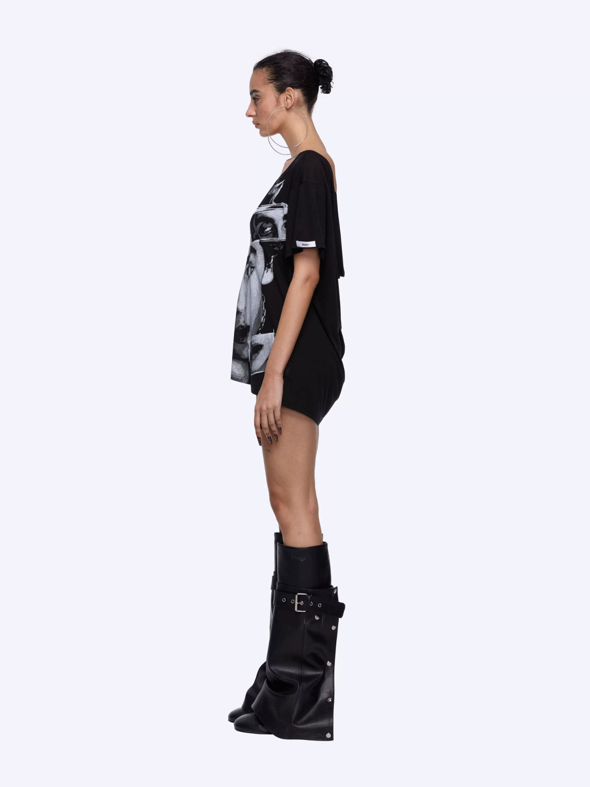 Graphic Open Back T-Shirt