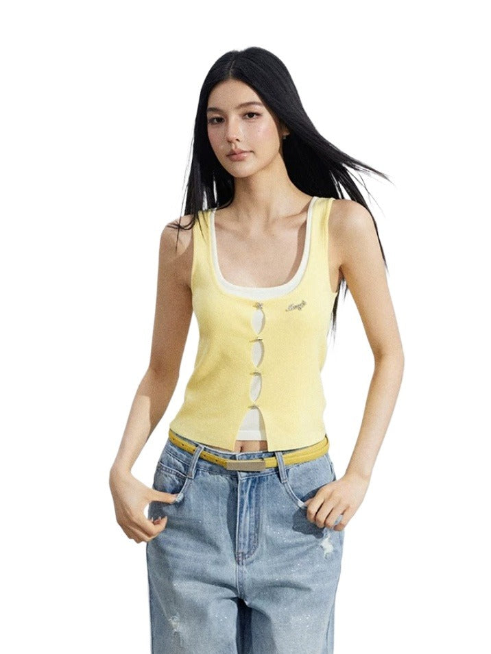 Layered Knit Vest