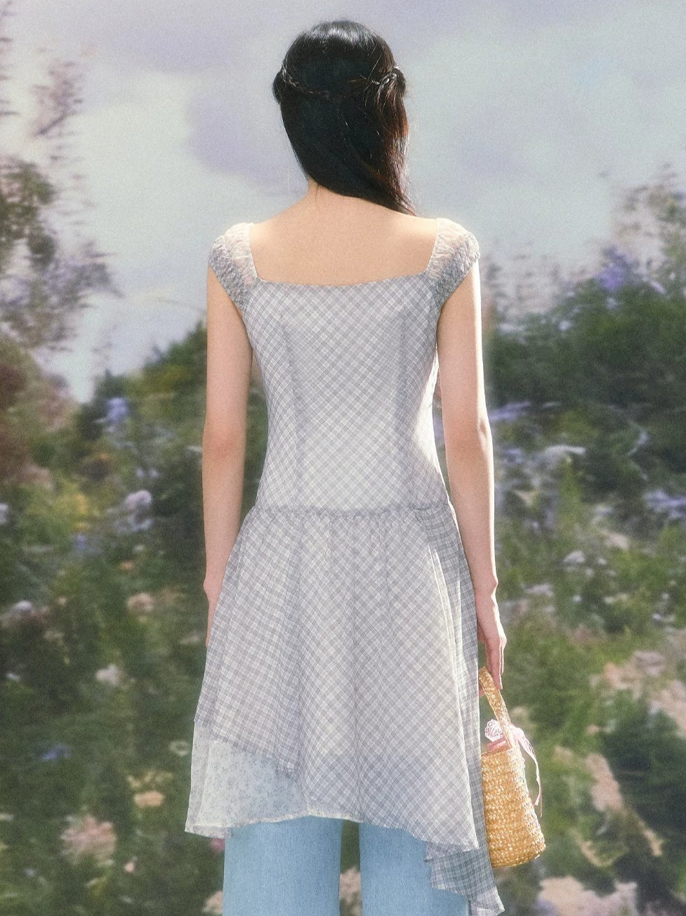 Plaid Patchwork Dress