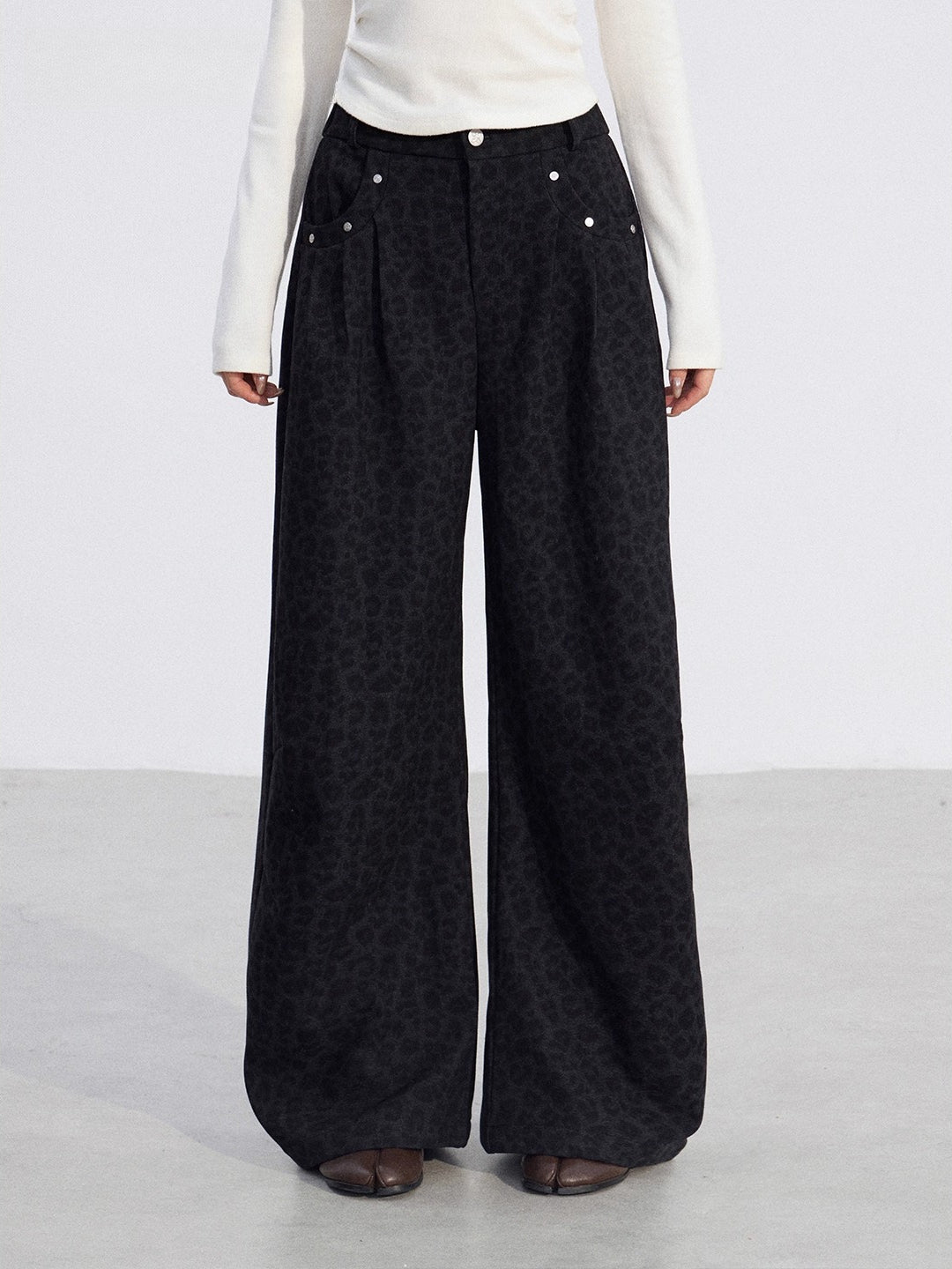 Wool Wide-Leg Pants