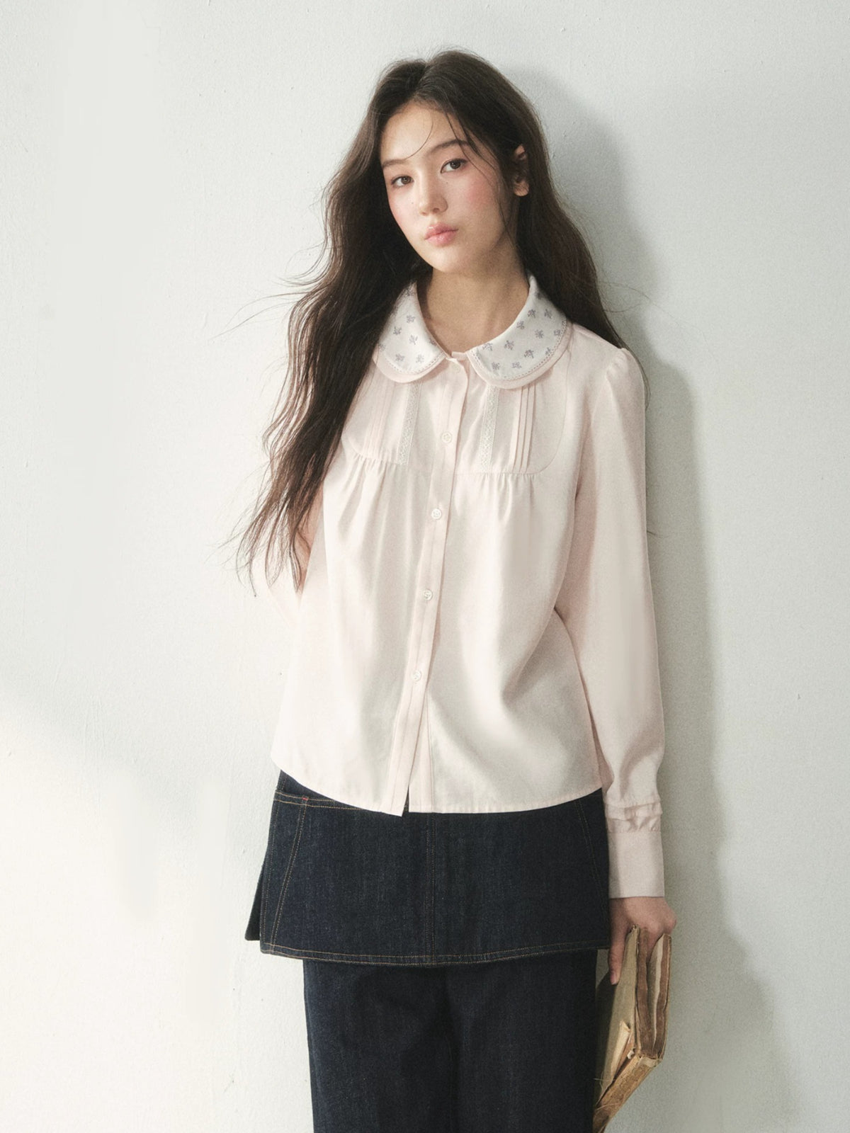 Floral Double Layer Shirt