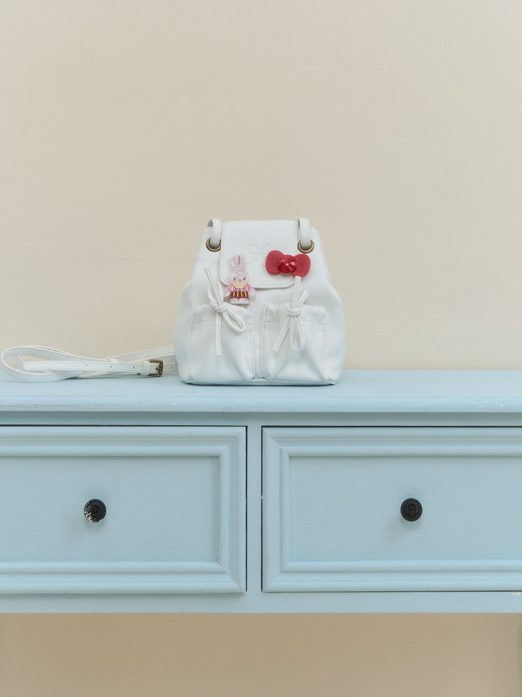 Acrylic Spring Rabbit/Bow Hairpin