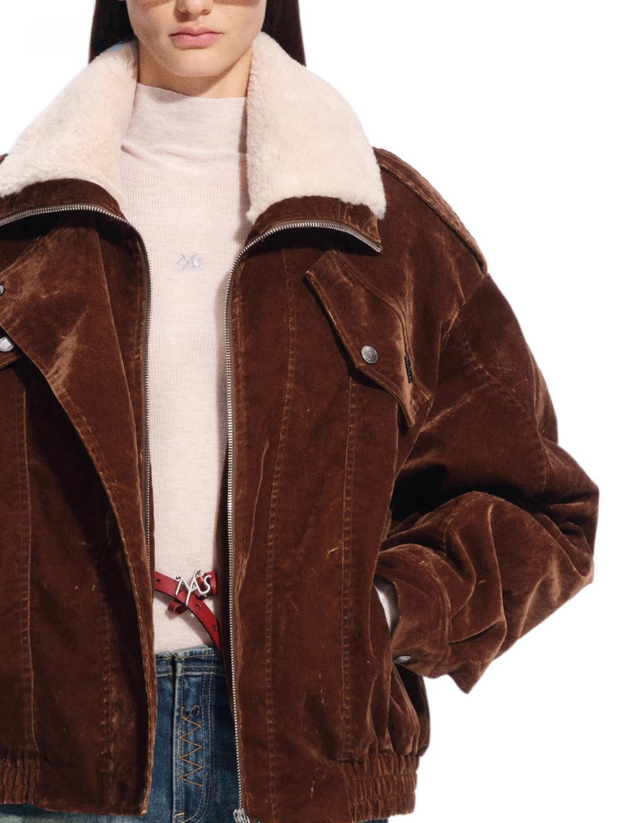 Ross Velvet-Wash Denim Jacket