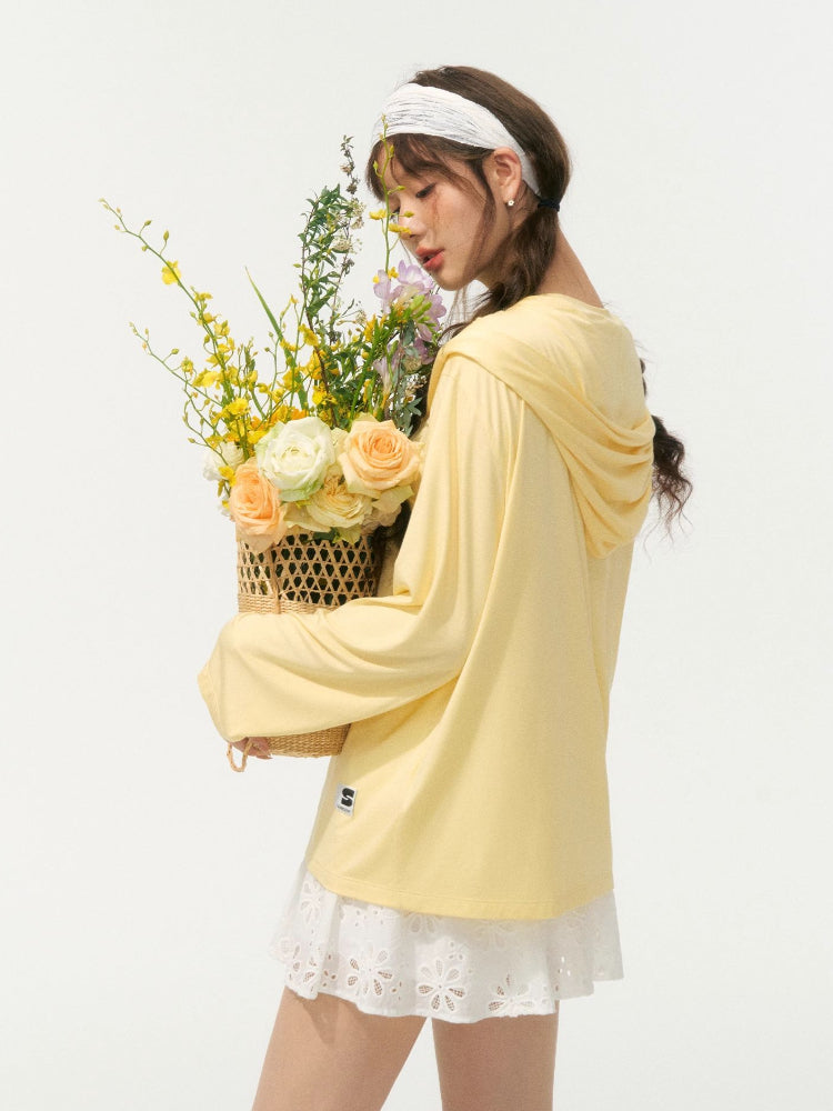 Lazy Style Layered Sun Protection Top