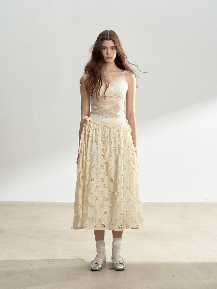 Lace Trimmed Girly Feel Top