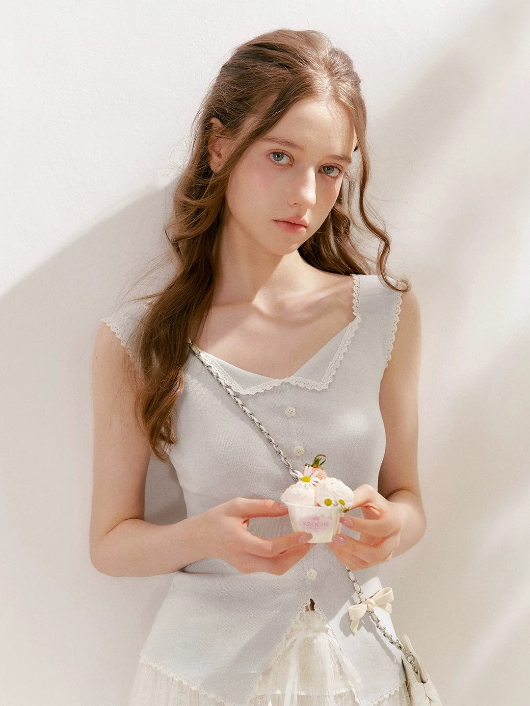 Lyocell Lace Vest