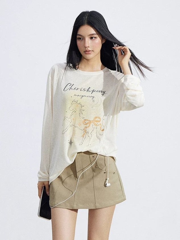 A-Line Cargo Mini Skirt