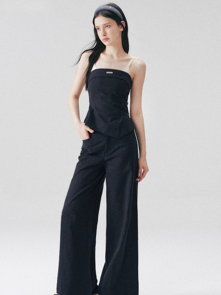 Buckle Tube Top & Pants Set