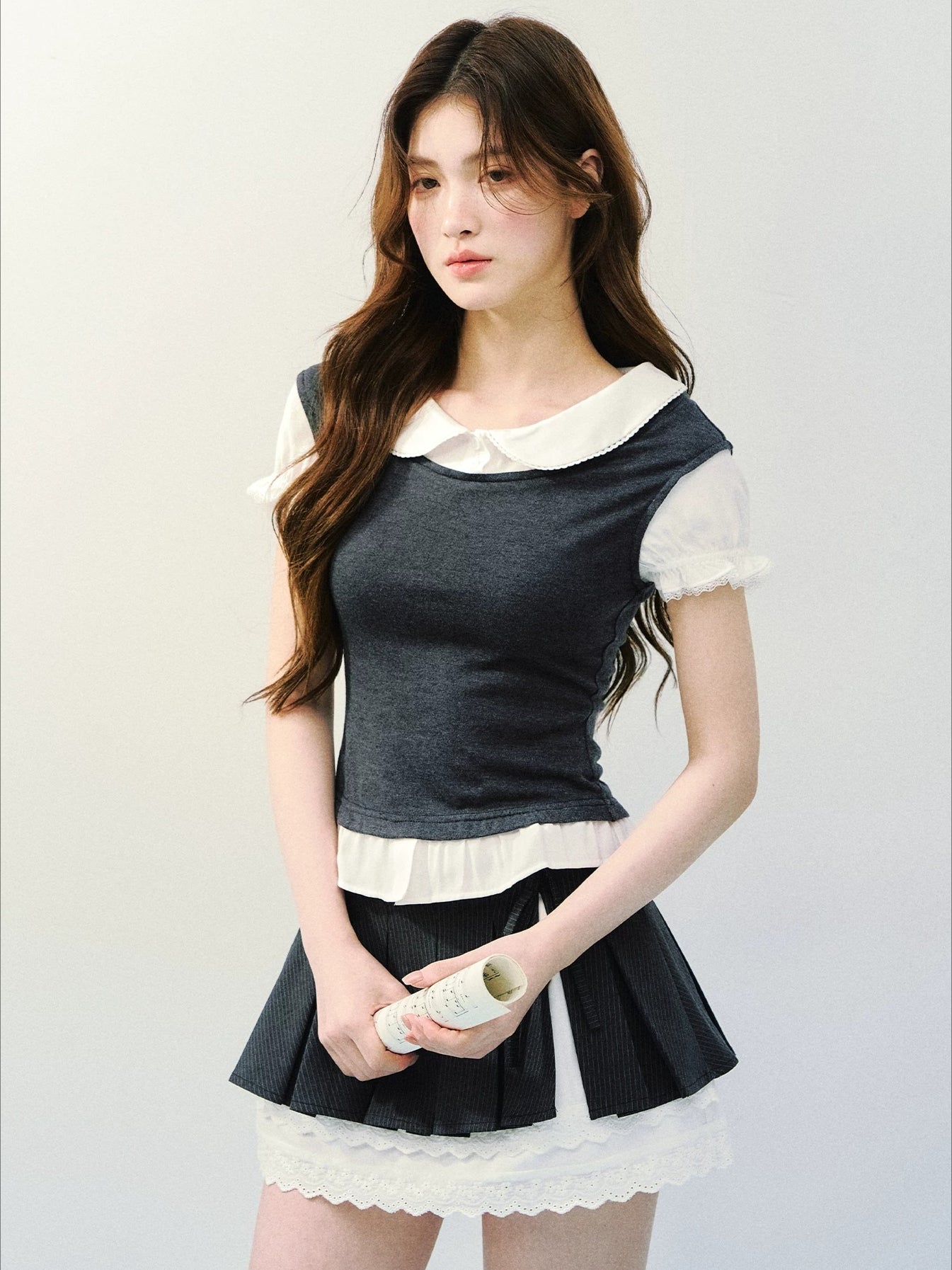 Tencel Wool Blend 2-in-1 Tee