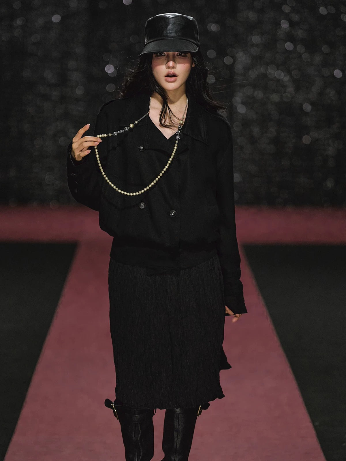 Napoleon Jacket & Pleated Skirt Set