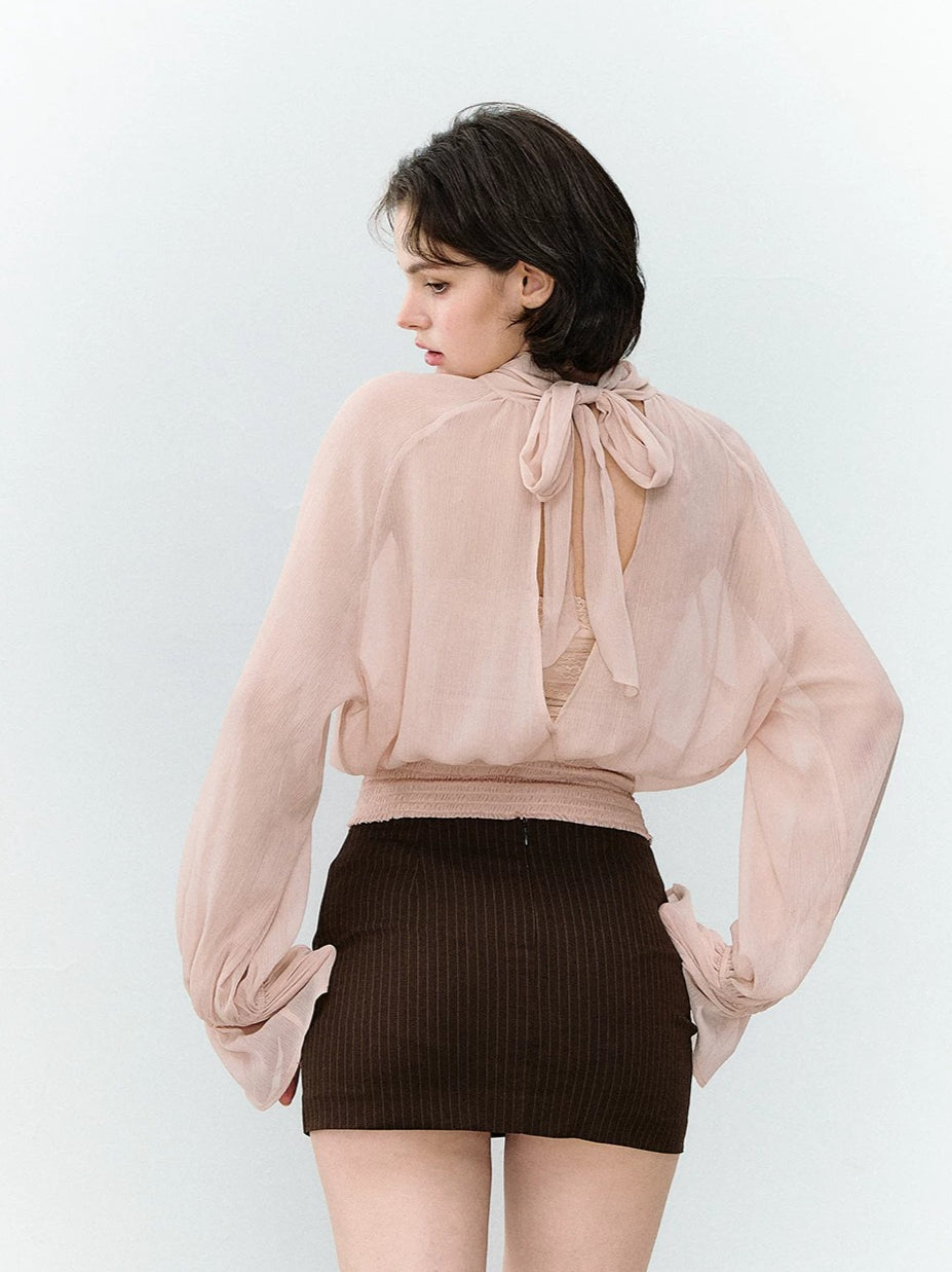 Reversible Chiffon Blouse