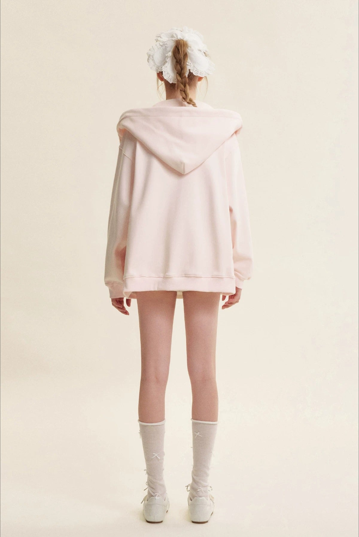 Pink & Blue Organic Fleece Hoodie