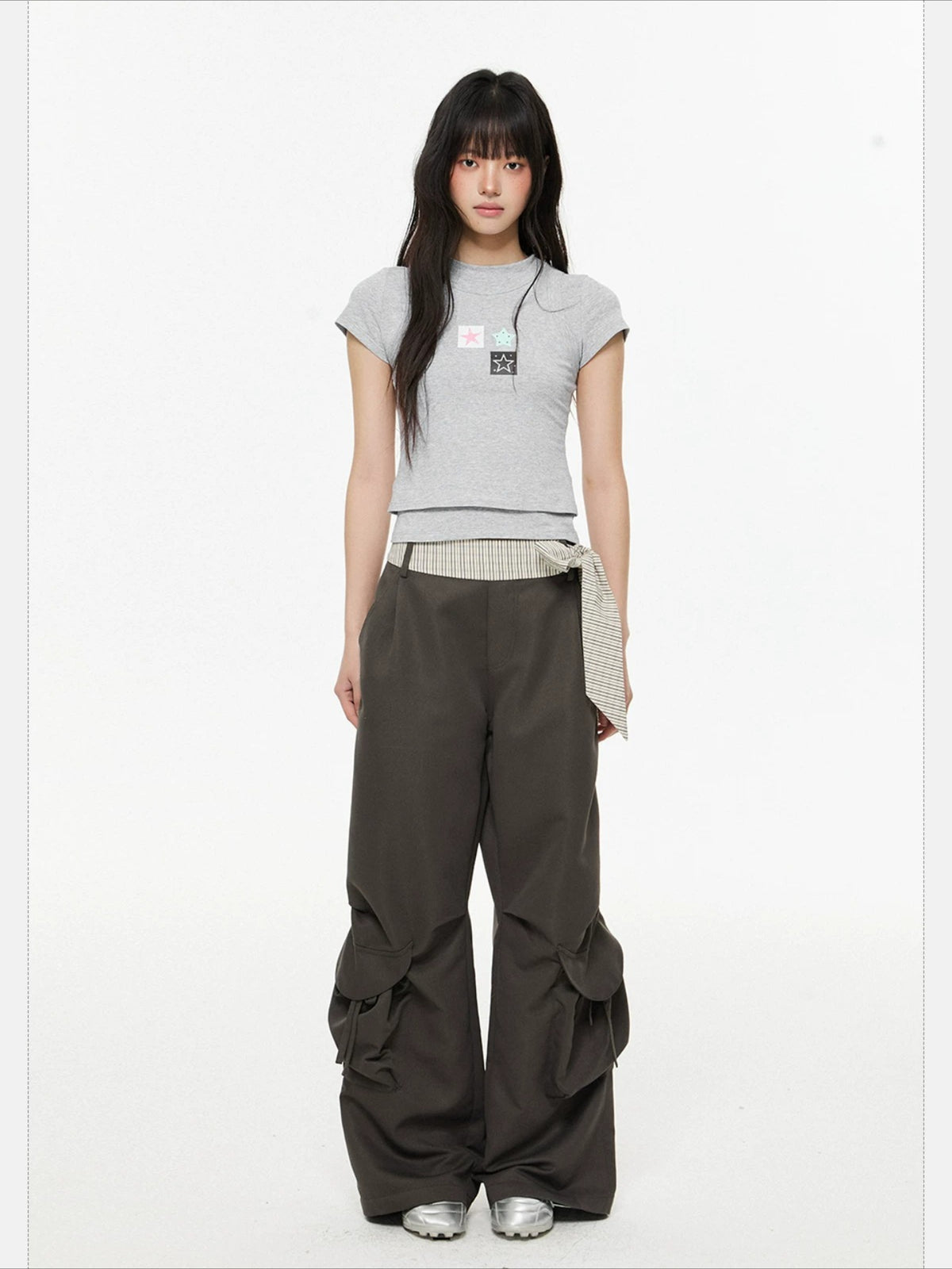 Pocket Pleated Cargo Pants