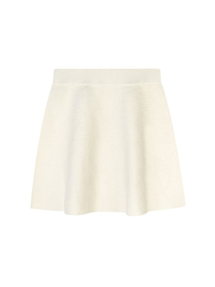 Wool-Blend Zip-Up Knit Jacket Set