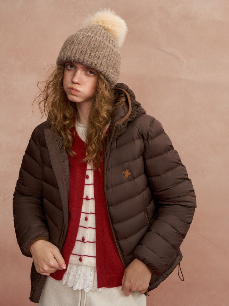 Lace Hood Down Puffer