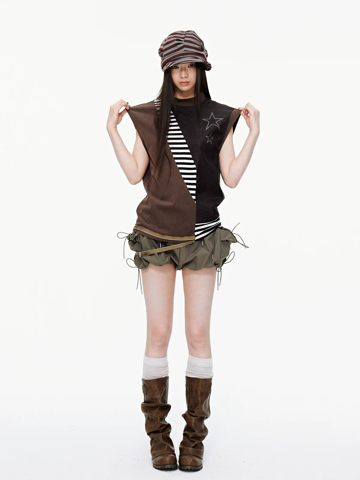 Miu Style Drawstring Bloomers Shorts