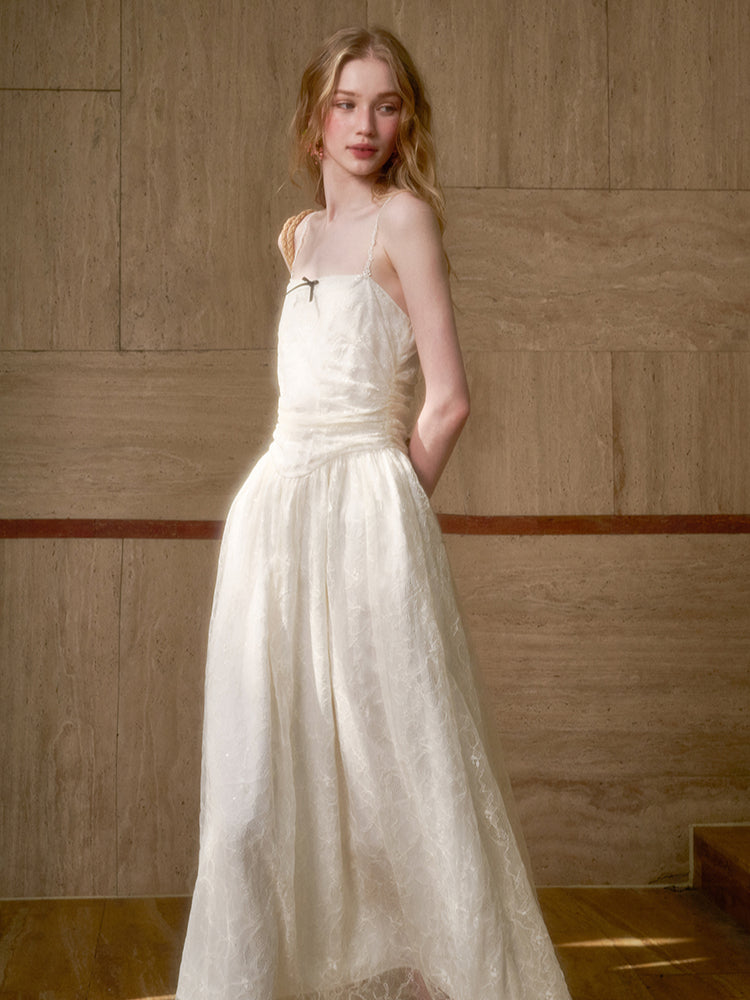 Lace Sequin Camisole Dress