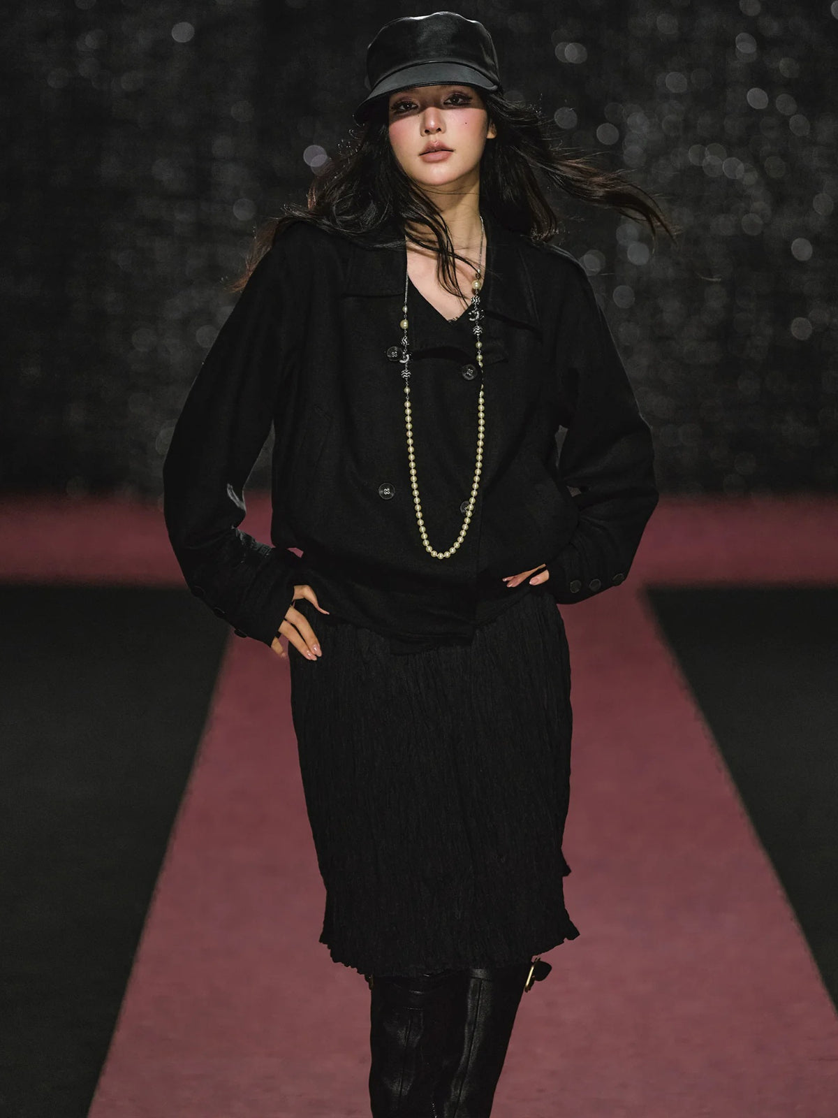 Napoleon Jacket & Pleated Skirt Set