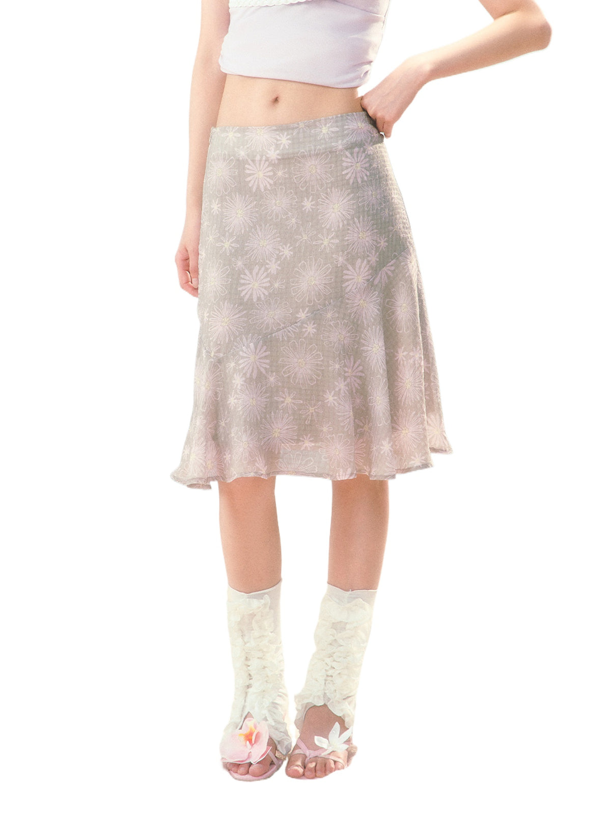Daisy Chiffon Mermaid Skirt