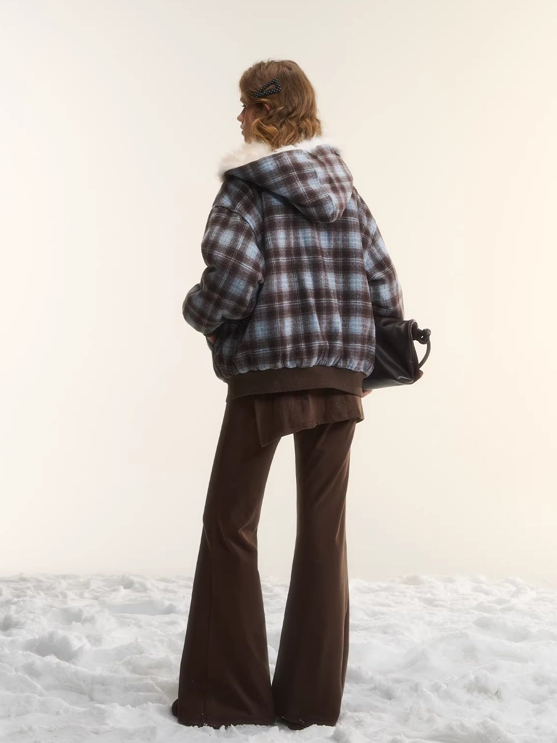 Reversible Plaid Teddy Jacket