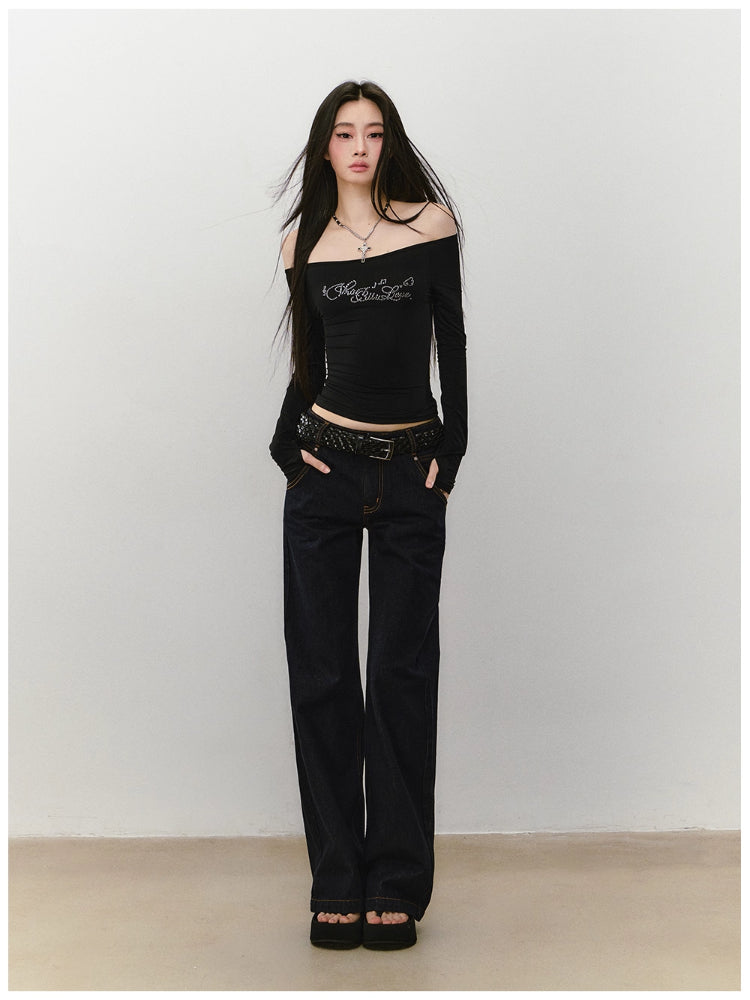 One-shoulder Skin-friendly Top